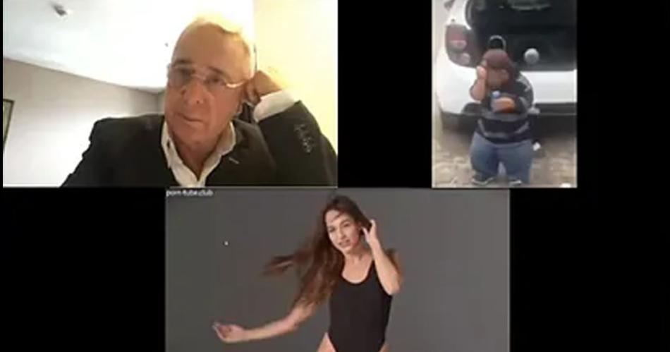 Insoacutelito- proyectaron por error un video porno en un juicio contra Aacutelvaro Uribe