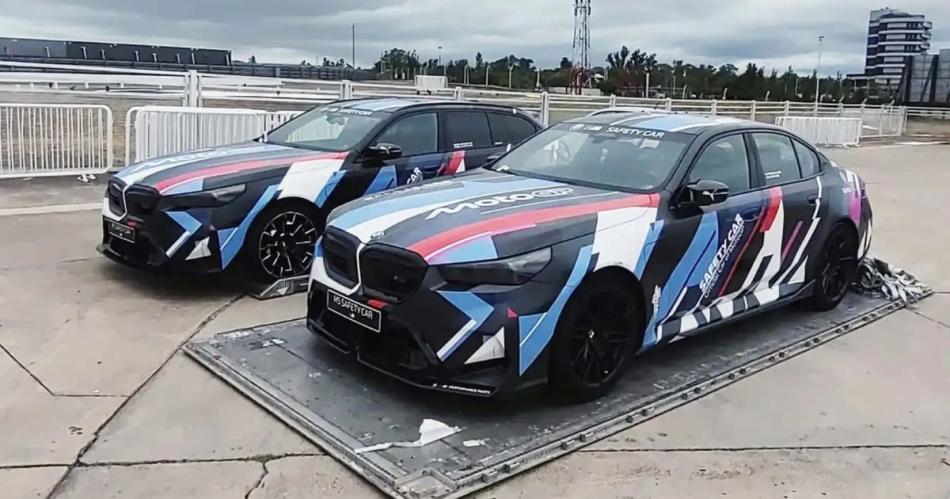 Llegaron los BMW M5 Safety Cars para el MotoGP que se correraacute este fin de semana en Las Termas