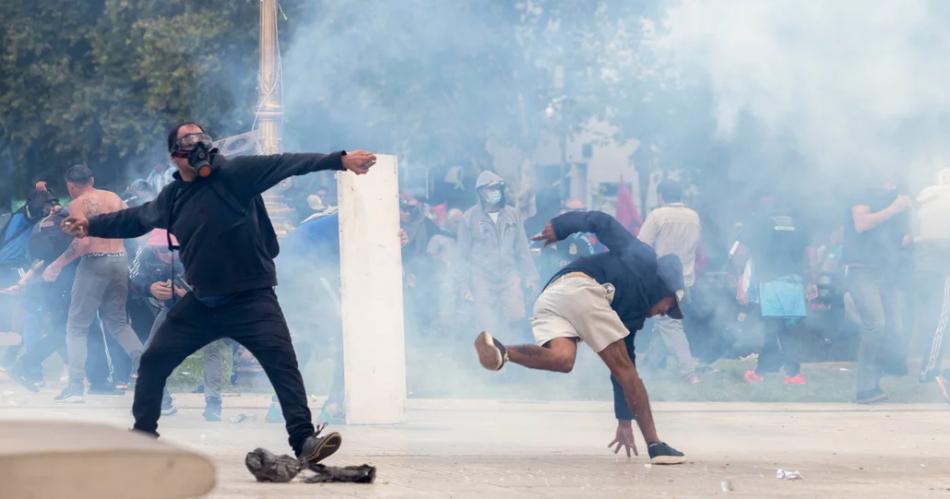 Incidentes en las afueras del Congreso