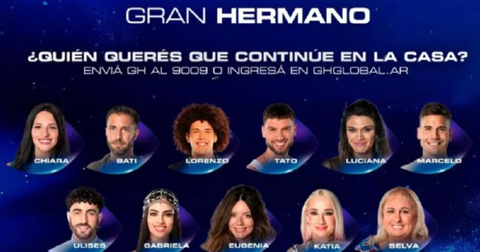 La placa de la gala de eliminación de Gran Hermano 2025