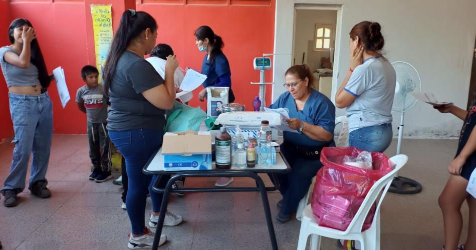 Realizaron un exitoso operativo sanitario a vecinos de La Cantildeada