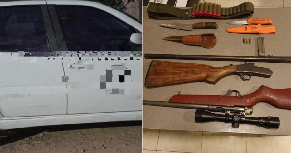 En una persecucioacuten interceptoacute un vehiacuteculo y secuestroacute armas de fuego tras una denuncia por disparos