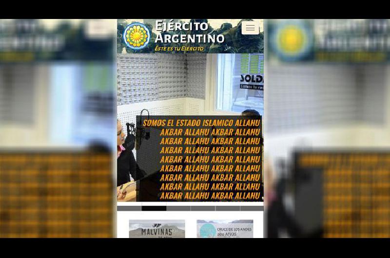 Hackearon La P Gina Oficial Del Ej Rcito Argentino Somos El Estado Isl Mico Rezaba La Frase